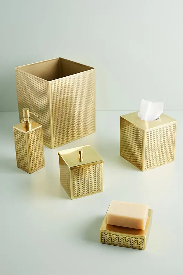 Honeycomb Bath Soap Dispenser - Brown, Stainless Steel product