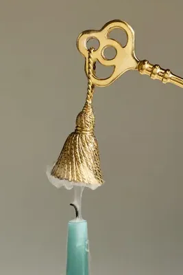 Hotel Key Brass Candle Snuffer - Gold product