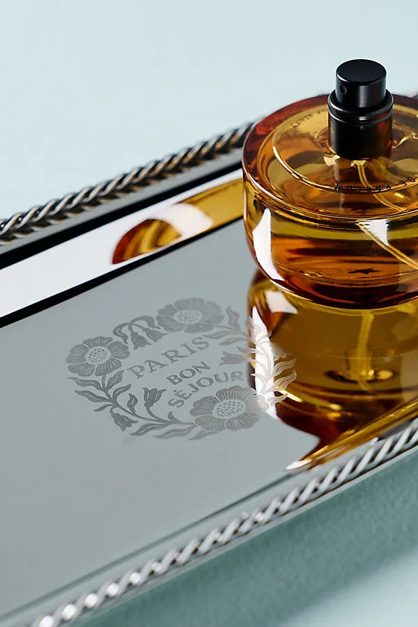 Hotel Metal Etched Tray - Silver, Stainless Steel product