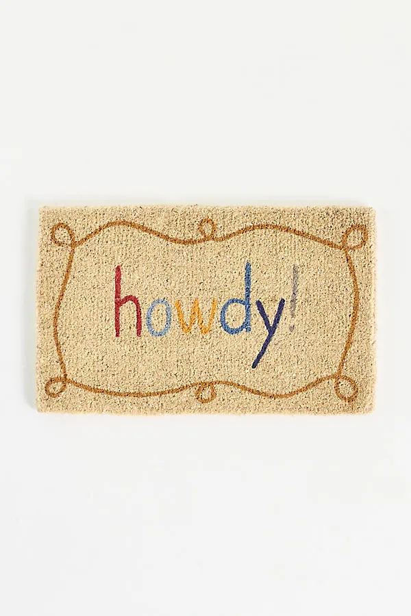 Howdy Printed Coir Doormat product