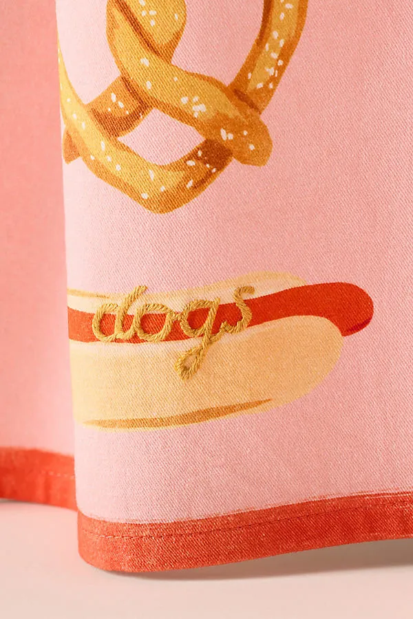 I Love Dogs Tea Towel - Pink, Cotton product