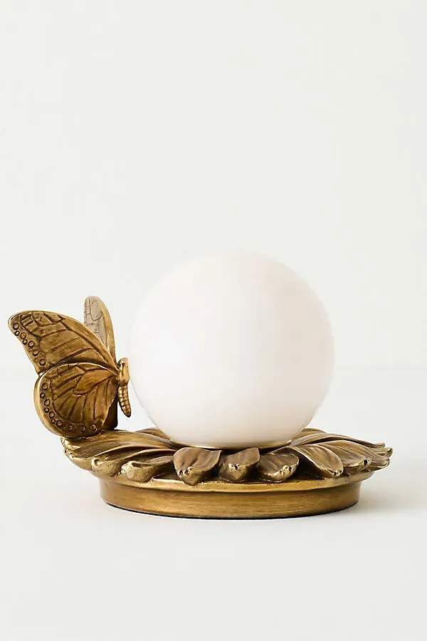 Icon Butterfly Table Lamp - Glass Globe by Anthropologie