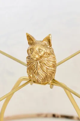 Icon Cat Decorative Lamp Finial - Yellow, Resin product