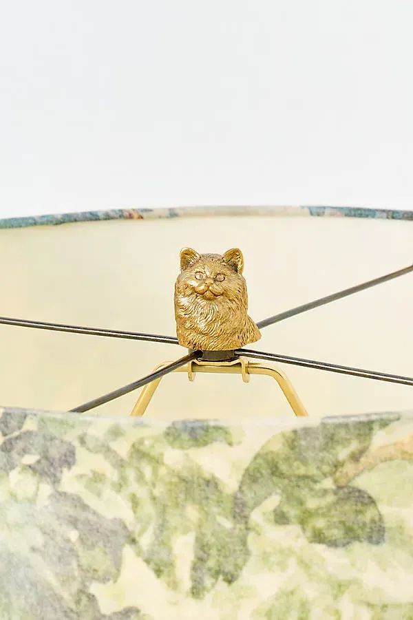Icon Cat Decorative Light Finial - Gold, Resin by Anthropologie