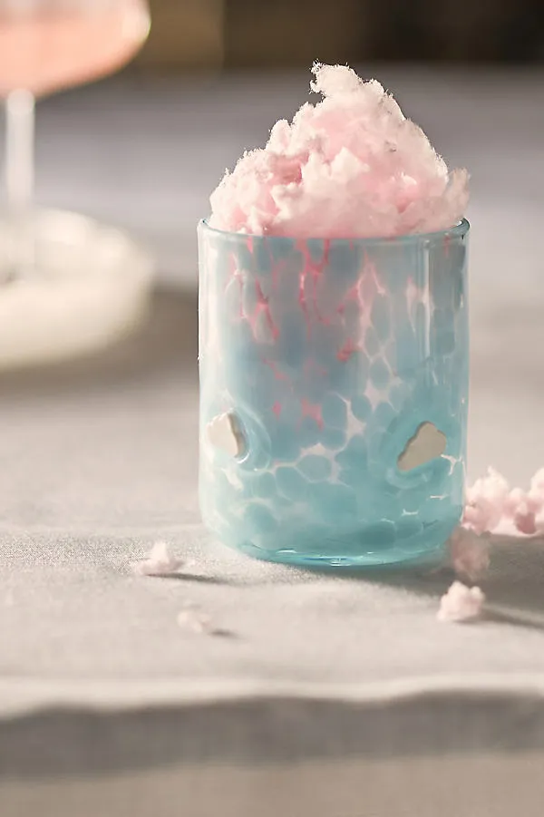 Icon Confetti Edition Juice Glass - Blue, Handblown Glass by Anthropologie
