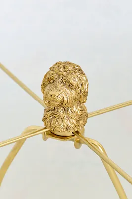Icon Dog Decorative Light Finial - Gold, Resin by Anthropologie, image 2