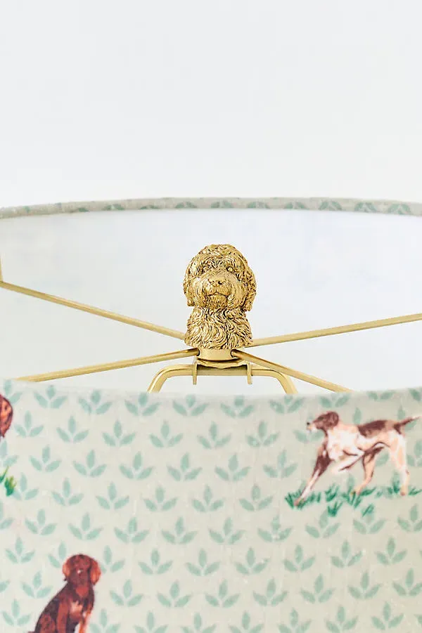 Icon Dog Decorative Light Finial - Gold, Resin by Anthropologie