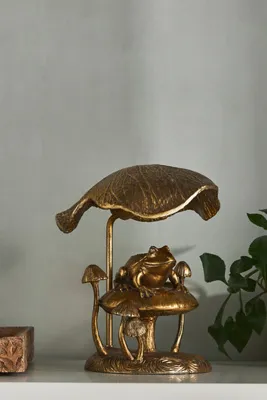 Icon Frog Table Lamp - Yellow, Plastic by Anthropologie, alternate view