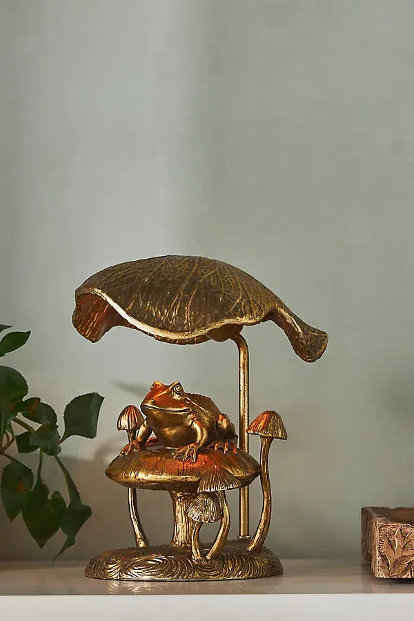 Icon Frog Table Lamp - Yellow, Plastic by Anthropologie