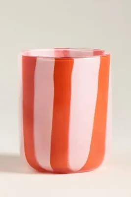 Icon Ribbon Stripe Juice Glass - Pink by Anthropologie, image 2
