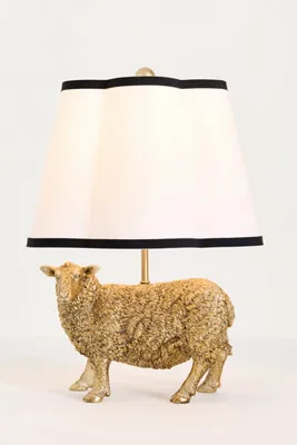 Icon Sheep Edition Table Lamp - Gold, Linen product