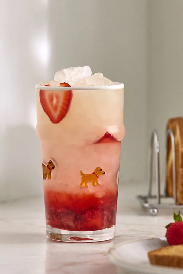 Icon Tumbler Glass - Handblown Glass by Anthropologie