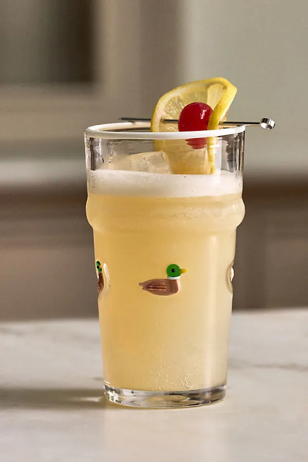 Icon Tumbler Glass - Handblown Glass by Anthropologie