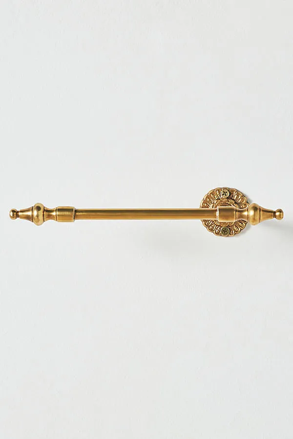 Ida Heritage Brass Scalloped Peacock Toilet Paper Holder product
