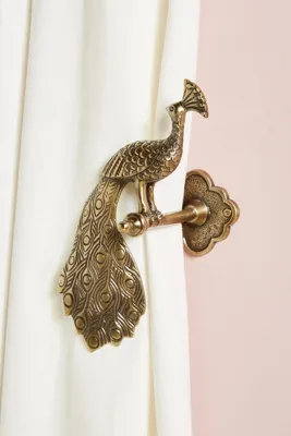 Ida Peacock Curtain Tieback (Right) - Brown, Cast Aluminium alternate view