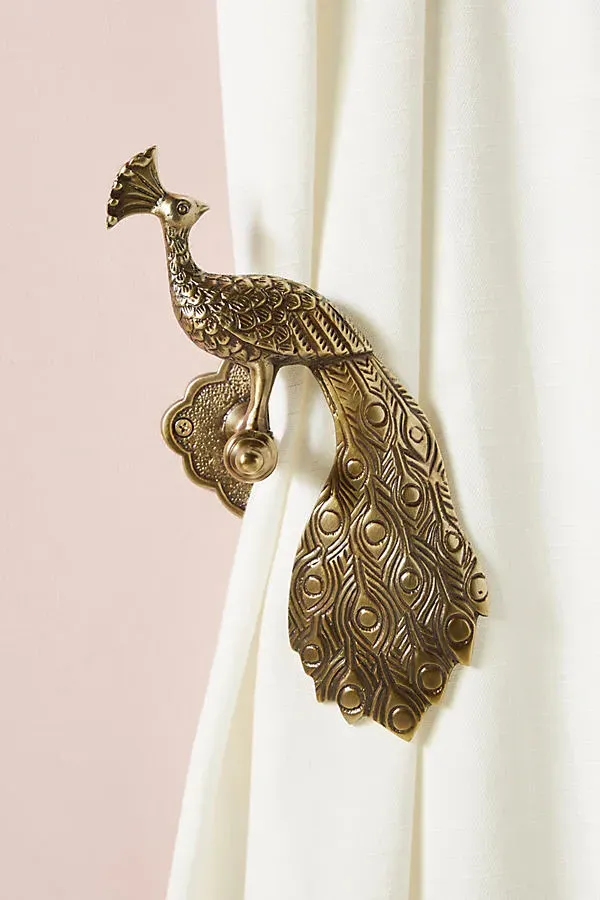 Ida Peacock Curtain Tieback (Right) - Brown, Cast Aluminium product