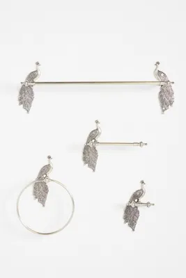 Ida Peacock Towel Hook - Gold, Brass product