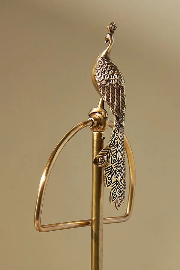 Ida Peacock Towel Stand - Gold, Brass product