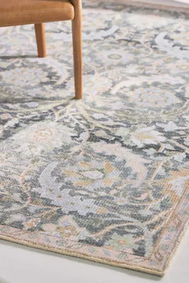 Illaria 5x8 Printed Rug - Blue, Polyester/Cotton product