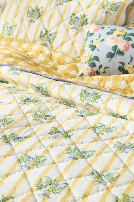 Iluka Full Size Hand-Stitched Floral Quilt - Cotton Gauze product