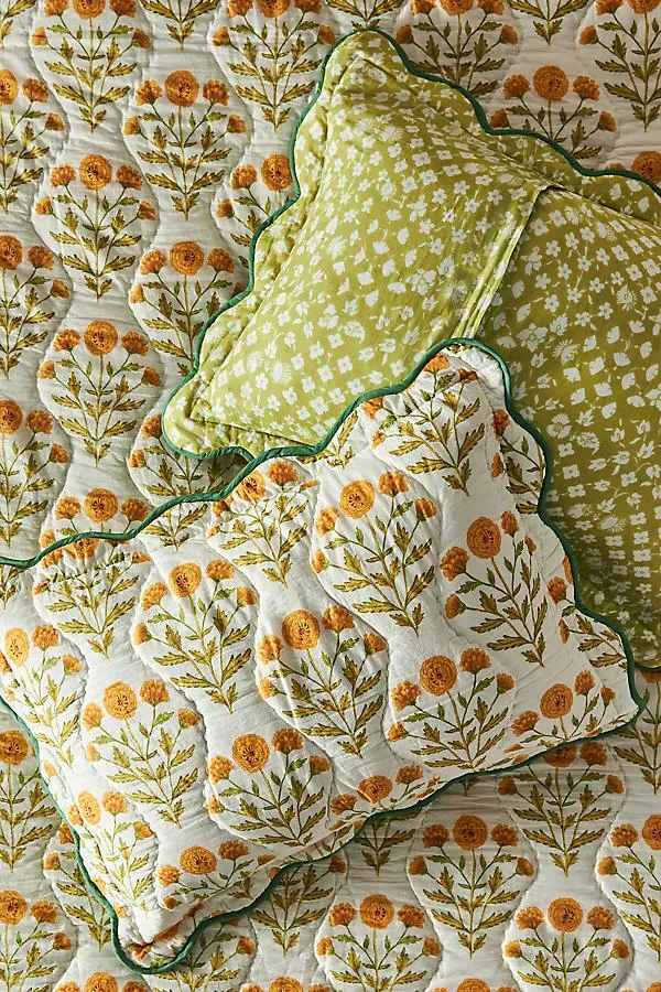 Iluka Queen Size Pillowcases Set of 2 - Yellow, Cotton product