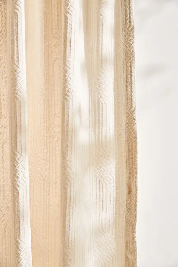 Ingrid Curtain - White, Cotton/Rayon alternate view