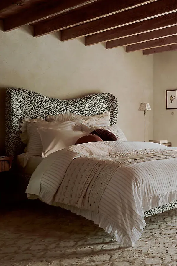 Irena Pied-A-Terre Queen Size Bed - Green, Polyester by Anthropologie