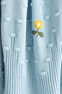 Isabella Cotton Crochet Knit Throw Blanket product