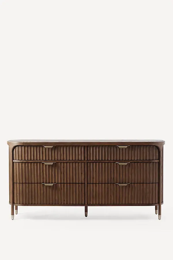 Isla 6-Drawer Dresser - Brown, Ash Wood by Anthropologie