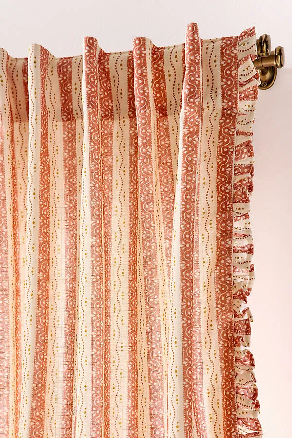 Ivy Striped Curtain - Orange, Cotton product
