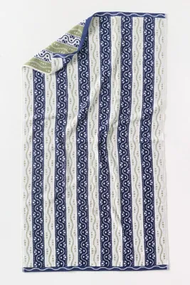 Ivy Woven Stripe Towel Collection - Blue, Cotton by Anthropologie, image 2