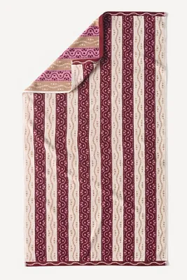 Ivy Woven Stripe Towel Collection - Red, Cotton by Anthropologie, image 2
