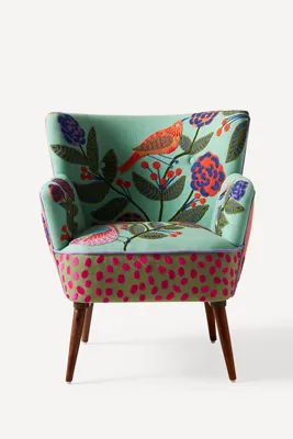Izzy Petite Accent Chair - Green, Cotton/Linen product