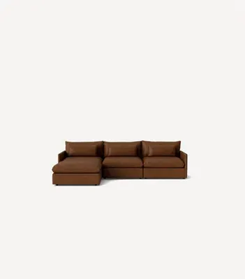 James 3-Piece Ottoman Sectional - Leather product