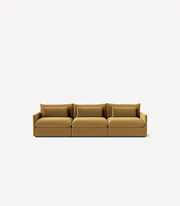 James 3-Seater Sofa - Feather-Blend Cushions by Anthropologie