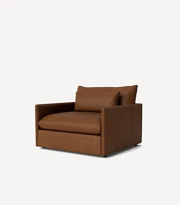 James Leather Chair-and-a-Half - Leather product
