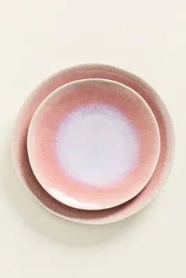Jasper Portuguese Reactive Stoneware Side Plates Set of 4 - Pink product