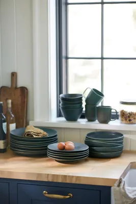 Jasper Portuguese Stoneware Pasta Bowls Set of 4 - Blue product