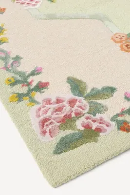 Jensine 2x3 Floral Border Rug - Wool Blend product