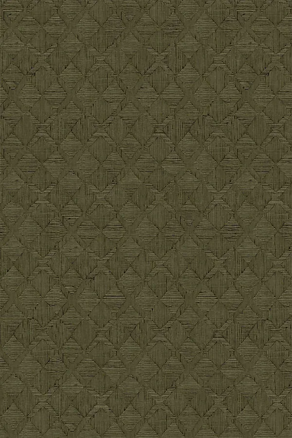 Jeremiah Brent Hoffmann Sisal Textured Peel-and-Stick Wallpaper - Green by Anthropologie