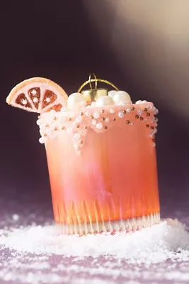 Jeweled Cocktail Glass Ornaments - Pink by Anthropologie, image 2