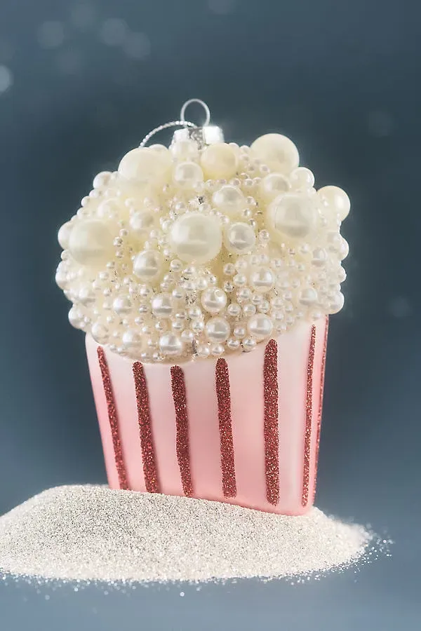Jeweled Food Glass Ornament Set - Red by Anthropologie