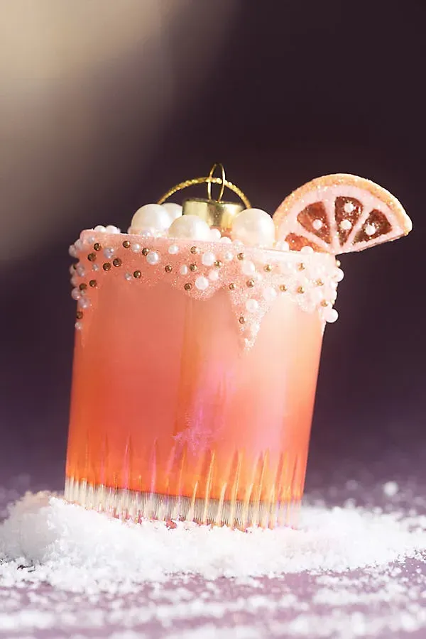 Jewelled Cocktail Glass Ornaments - Assorted by Anthropologie
