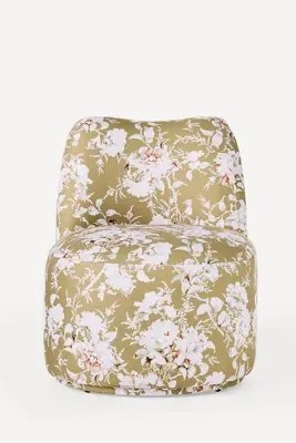 Joanie Floral Armless Occasional Chair - Polyester product