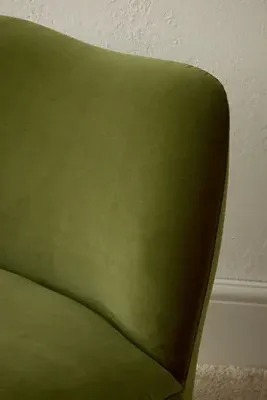Joanie Velvet Accent Chair - Curved product