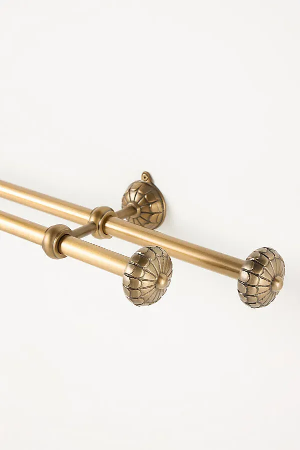 Johanna Double Curtain Rod - Brown, Iron product