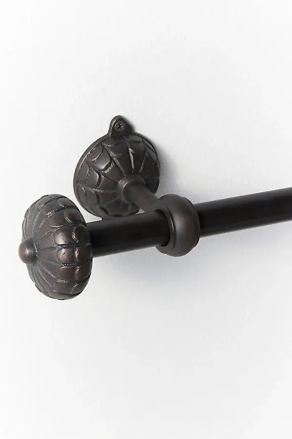 Johanna Scalloped Curtain Rod - Brown, Iron by Anthropologie, image 2