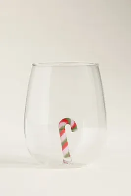 Jolly Icon Stemless Wine Glass - Borosilicate Glass by Anthropologie, alternate view