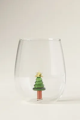Jolly Icon Stemless Wine Glass - Borosilicate Glass by Anthropologie, image 2