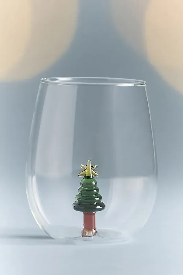 Jolly Icon Stemless Wine Glass - Borosilicate Glass by Anthropologie